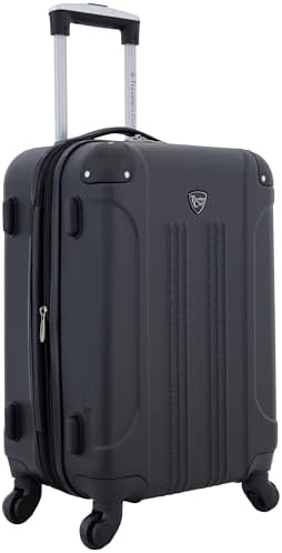 Travelers Club Chicago Hardside Expandable Spinner Luggage, Black, 20" Carry-On - Image 3