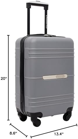 Travelers Club Richmond Spinner Luggage, Charcoal, Carry-On 22-Inch - Image 11