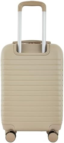 kensie Graceful Hardside Carry-On Luggage, Light Taupe, 22-Inch - Image 4