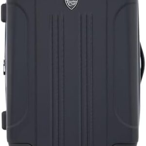 Travelers Club Chicago Hardside Expandable Spinner Luggage, Black, 20" Carry-On