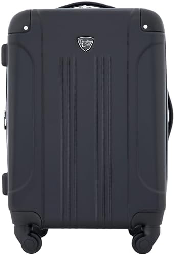 Travelers Club Chicago Hardside Expandable Spinner Luggage, Black, 20" Carry-On