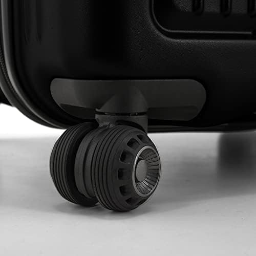 Traveler's Choice Ultimax II 26" Medium Trunk Spinner Luggage, Tie Down Straps, Matte Black, Checked Inch - Image 9