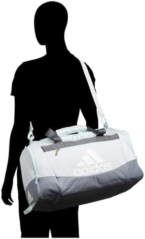 adidas Unisex Defender 4.0 Gym Duffel Bag for Men and Women, Semi Lucid Blue/Silver Metallic/Blue Spark, Small (38L) - Image 6