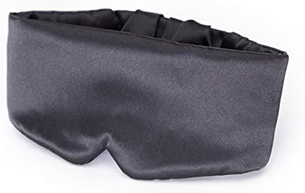 Kitsch Satin Sleep Mask - Eye Mask for Sleep, Softer Than Silk Satin Sleeping Mask Blindfold and Sleep Masks for Women and Men, Eye Care Travel Essentials - Charcoal Black - Image 6