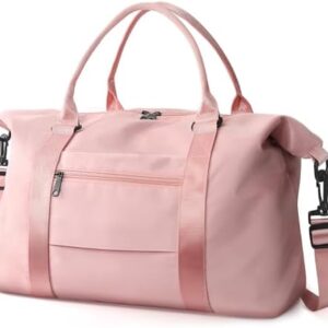 TOPBAG Travel Duffle Bag, Waterproof Weekender Bag Carry On Tote Bags for Women, Duffel Bag Sport Gym Bag for Men, Hospital Bag for Labor and Delivery, Overnight Bag Luggage Bag with Trolley Sleeve