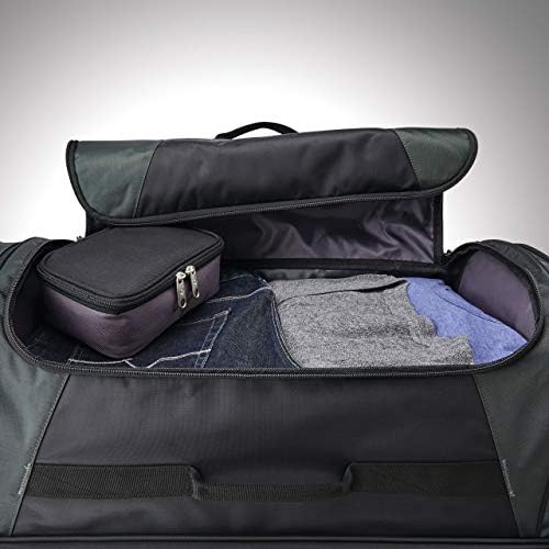 Samsonite Andante 2 Wheeled Duffel Bag – 32-Inch Durable Rolling Luggage with Inline Skate Wheels, Push-Button Handle & Spacious Compartments – Travel-Friendly and Lightweight - All Black - Image 3