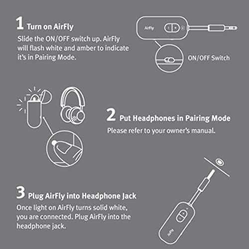 Twelve South AirFly SE | Bluetooth Wireless Audio Transmitter Adapter for AirPods/Headphones, 20+ Hr Battery, Works with 3.5mm aux Jacks on Airplanes, TVs, Gym Equipment, and Travel - Image 8