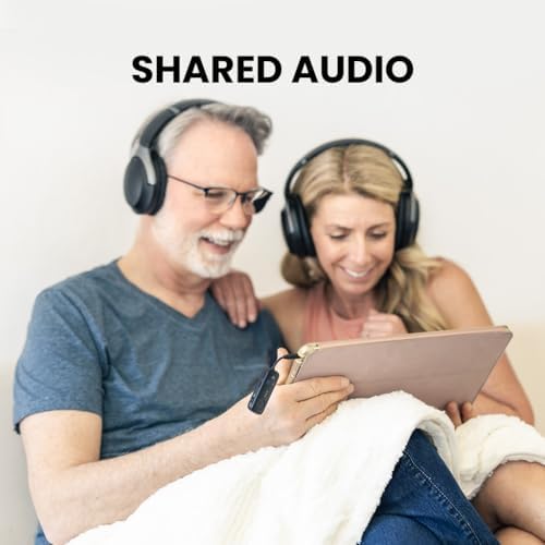 Avantree Relay - Airplane Bluetooth 5.3 Adapter with Qualcomm aptX Adaptive, Supports 2 AirPods or Headphones, 20Hr Playtime, 3.5mm AUX Wireless Audio Transmitter for Travel Flight, Airline, Gym - Image 5