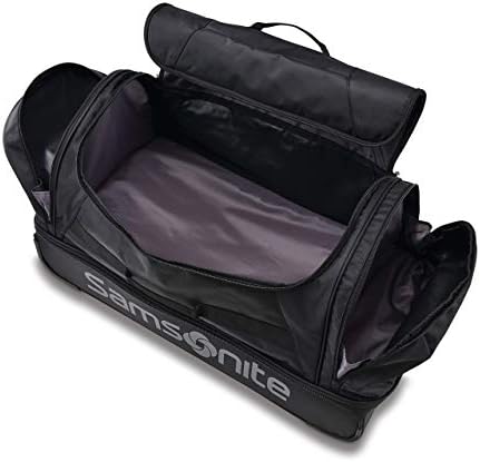 Samsonite Andante 2 Wheeled Duffel Bag – 32-Inch Durable Rolling Luggage with Inline Skate Wheels, Push-Button Handle & Spacious Compartments – Travel-Friendly and Lightweight - All Black - Image 2