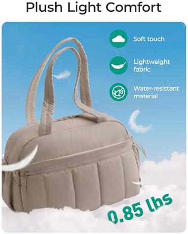 BAGSMART Gym Bag for Women, Duffle Bag for Travel with Wet Pocket, Lightweight Carry on Weekender Duffel, Water Resistant - Image 4