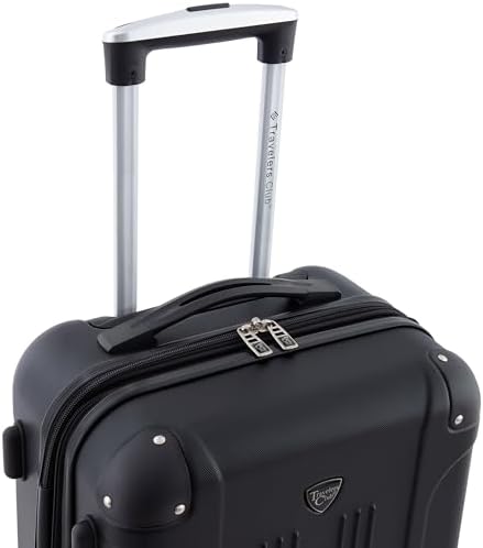 Travelers Club Chicago Hardside Expandable Spinner Luggage, Black, 20" Carry-On - Image 5