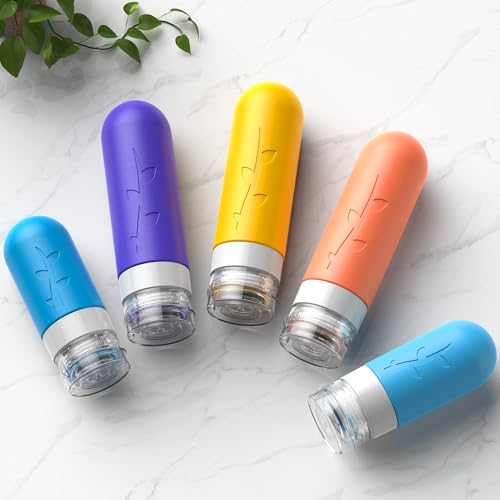 19pack Travel Bottles for Toiletries, TSA Approved Silicone Travel Size Containers for toiletries, Refillable & Leakproof Travel shampoo and conditioner bottles - Image 4