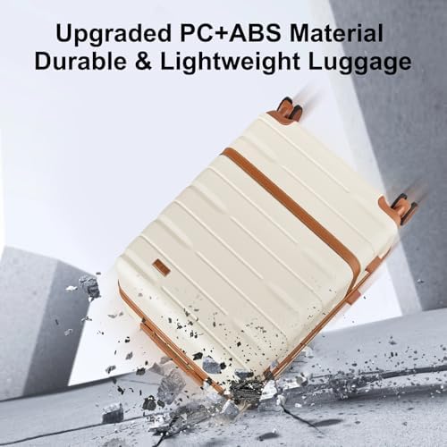 Luggage Sets 5 Piece Luggage Sets Lightweight Hard Shell Suitcases with Spinner Wheels for Family Travel - Durable PC+ABS Material Carry On Luggage (Black) - Image 2