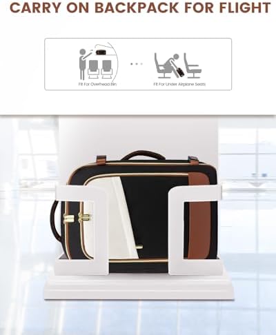 LOVEVOOK Travel Backpack for Women, 40L Carry On Backpack Flight Approved, Large Personal Item Bag Fits 17 inch Laptop, TSA Approved Luggage with 3 Packing Cubes,Waterproof Weekender Gym Daypack - Image 2