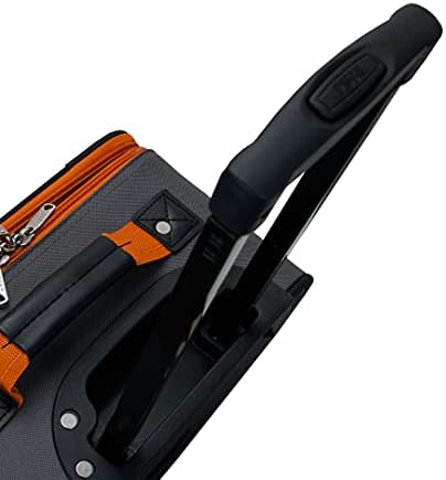 Rockland Journey Softside Upright Luggage Set, Expandable, Charcoal, 4-Piece (14/19/24/28) - Image 8