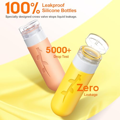 19pack Travel Bottles for Toiletries, TSA Approved Silicone Travel Size Containers for toiletries, Refillable & Leakproof Travel shampoo and conditioner bottles - Image 6