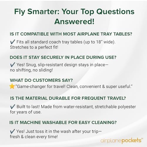 Airplane Pockets - Airplane Accessories - Plane Travel Essentials - Travel Organizer - Seat Storage Organizer - Air Travel Essentials - Seat Back Organizer - International Travel Must Haves - Image 4