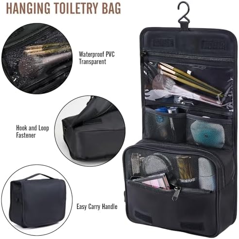 Veken 8 Set Packing Cubes for Travel Essentials, Suitcase Organizer Bags Set for Luggage, Road Trip Travel Accessories in 4 Sizes (Extra Large, Large, Medium, Small), Black - Image 3