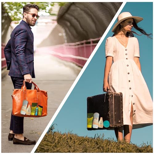 10 Pack Silicone Bottle Covers Travel Essentials for Women Men, Beach Vacation Essentials, Travel Size Toiletries Accessories, Cruise Ship Essentials 2025, Must Haves, Leak Proofing - Image 7