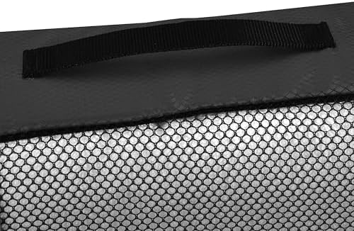 Amazon Basics Lightweight Packing Cubes Travel Organizer Set with Double Zipper, Mesh Top, Durable Polyester, Medium, 4 Piece, Black - Image 5