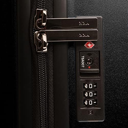 Traveler's Choice Ultimax II 26" Medium Trunk Spinner Luggage, Tie Down Straps, Matte Black, Checked Inch - Image 8