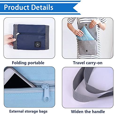 4PCS Foldable Travel Duffel Bag Tote Carry on Luggage Bag Spirit Airlines Personal item Sports Gym Bag Water Resistant Weekender Overnight Bags for Women and Men (Mix Colors) - Image 3