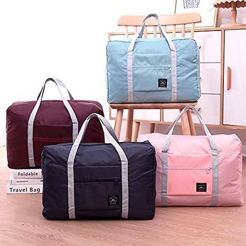 4PCS Foldable Travel Duffel Bag Tote Carry on Luggage Bag Spirit Airlines Personal item Sports Gym Bag Water Resistant Weekender Overnight Bags for Women and Men (Mix Colors) - Image 7