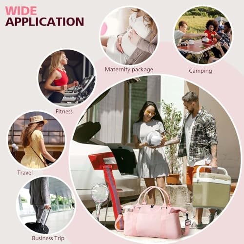 TOPBAG Travel Duffle Bag, Waterproof Weekender Bag Carry On Tote Bags for Women, Duffel Bag Sport Gym Bag for Men, Hospital Bag for Labor and Delivery, Overnight Bag Luggage Bag with Trolley Sleeve - Image 7