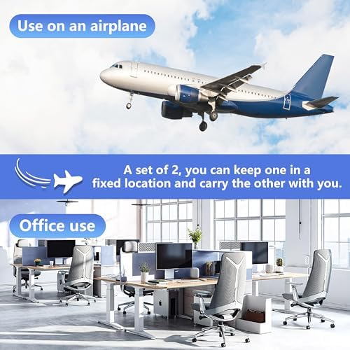 2-Pack Airplane Travel Footrest Hammock - Perfect Airplane Foot Hammock to Relax Your Feet - Travel Essentials Comfy Foot Hanger Plane Footrest for Long Trip - Image 5