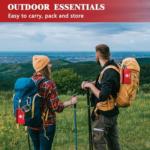 Mini First Aid Kit - 140 Piece Small First Aid Medical Kit for Car, Home, Office, Travel, Camping, Sports, Outdoor, School - Emergency First Aid Supplies and Survival Kit - Image 7